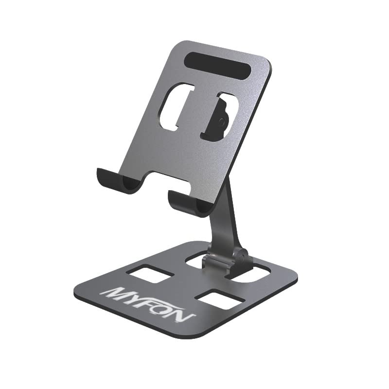 Foldable Cell Phone Stand Adjustable View Angle Portable Mobile Phone Holder for Desk Super Stable Holder for Phones and Tablets